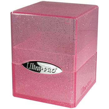 UltraPro - Satin Cube Deck Box - Glitter Pink