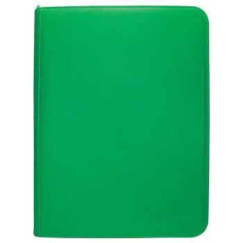 UltraPro - Vivid Collection 9 Pocket Zippered PRO-Binder - Green