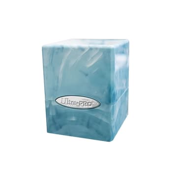 UltraPro - Marble Satin Cube Deck Box - Blue/White
