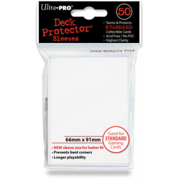 Ultra Pro Sleeves - Solid White - Standard Sized (50)