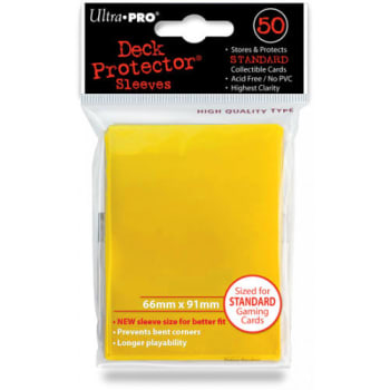 Ultra Pro Sleeves - Solid Yellow - Standard Sized (50)