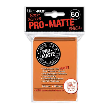 Ultra Pro Sleeves - 60 count - Pro Matte - Orange - Small
