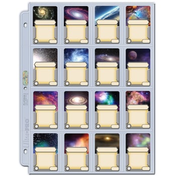 16 Pocket Folder Pages - Mini American Board Game Sleeve Size (100)