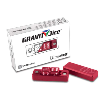 16mm d6 Dice Set: Gravity Crimson (2)