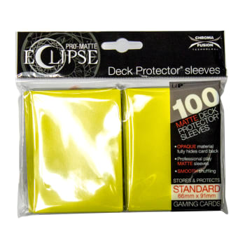 Ultra Pro Sleeves - 100 count - Standard Sized - Pro-Matte Eclipse Yellow