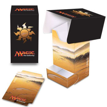 Deck Box - Magic - Full View - Mana Series 5 - Plains (w/Tray)