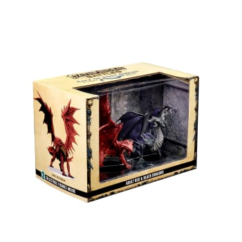 Pathfinder Battles: City of Lost Omens Premium Figure Adult Red & Black Dragons