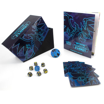 Pokemon - Empty Mega Charizard X ME Phantasmal Flames Elite Trainer Box - w/ Dividers, Coin, Damage Dice & Player's Guide