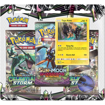 Pokemon - SM Celestial Storm 3 Booster Blister - Tapu Koko