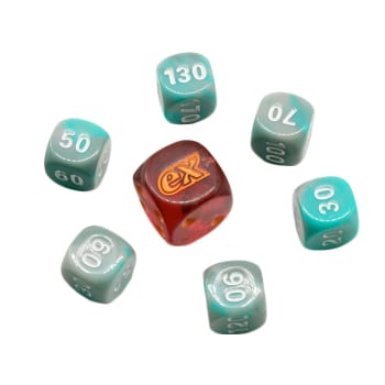 Pokemon - SV Obsidian Flames Dice Set of 6 + Bonus Die