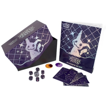 Pokemon - Empty SV Paldean Fates Elite Trainer Box w/ Dividers, Conditon Markers, Damage Dice & Player's Guide