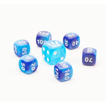 Pokemon - SWSH Battle Styles Blue Dice Set of 6 + Bonus Die