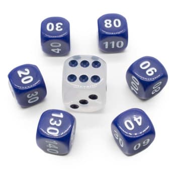 Pokemon - SWSH Lost Origin Blue Dice Set of 6 + Bonus Die