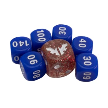 Pokemon - Sword and Shield Dice Set of 6 + Bonus Die (Large Red)