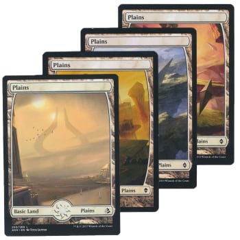 20 Random Full Art Plains - Basic Land