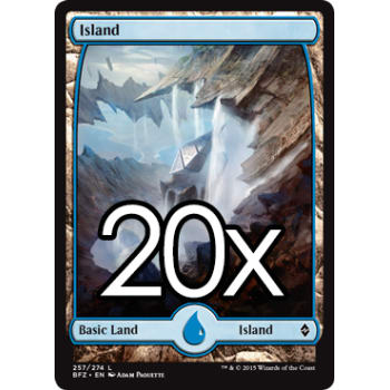 20 Battle for Zendikar Island C 257 - Basic Land