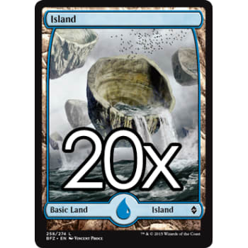 20 Battle for Zendikar Island D 258 - Basic Land