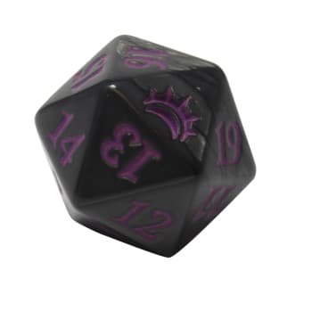 MTG - Planechase Anthology - D20 Spindown Life Counter - Black/Purple