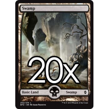 20 Battle for Zendikar Swamp C 262 - Basic Land