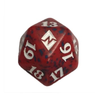 Battle for Zendikar - D20 Spindown Life Counter - Red