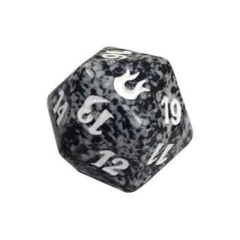 Born of the Gods - D20 Spindown Life Counter - Black