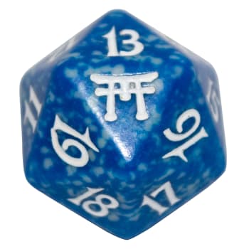 Champions of Kamigawa - D20 Spindown Life Counter - Blue