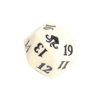 Magic The Gathering Theros D20 Spindown Life Counter Die - Green/White...