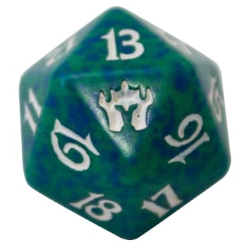 Fifth Dawn - D20 Spindown Life Counter - Green