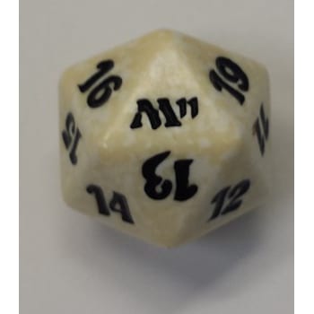 Magic 2011 - D20 Spindown Life Counter - White