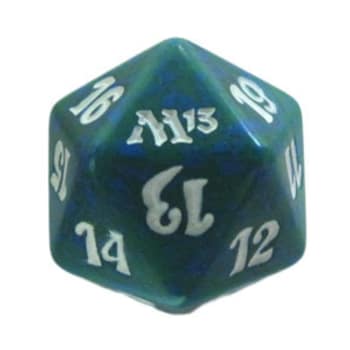 Magic 2013 - D20 Spindown Life Counter - Green