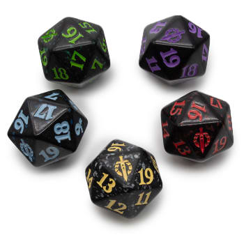 March of the Machine - D20 Spindown Life Counter - Set of 5