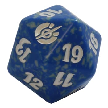 Mirrodin Besieged - D20 Spindown Life Counter - Blue