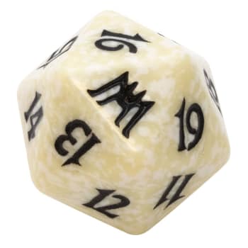 Onslaught - D20 Spindown Life Counter - White
