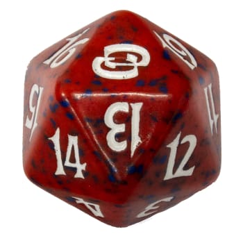 Planar Chaos - D20 Spindown Life Counter - Red