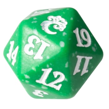 Ravnica Allegiance - Simic - D20 Spindown Life Counter - Blue w/Green