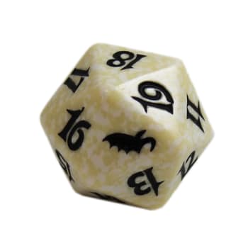 Shadowmoor - D20 Spindown Life Counter - White