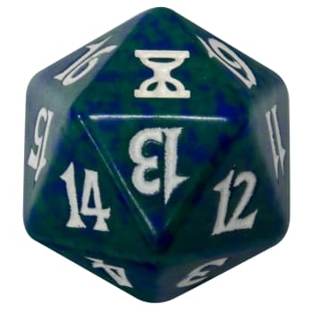 Time Spiral - D20 Spindown Life Counter - Green