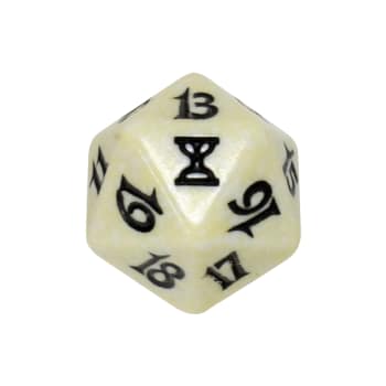 Time Spiral - D20 Spindown Life Counter - White