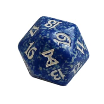 Time Spiral - D20 Spindown Life Counter - Blue