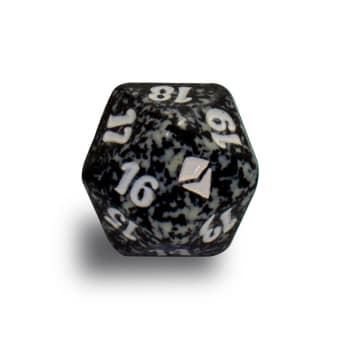 Zendikar - D20 Spindown Life Counter - Black