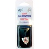 22mm d20 Spindown Life Counter: Silver w/Blue Thumb Nail