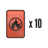 10 Assorted Foil Fire Energy Thumb Nail