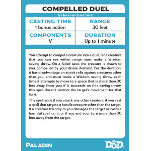 Dungeons & Dragons: Paladin Spellbook Cards (Fifth Edition)