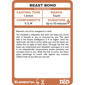 Dungeons & Dragons: Elemental Spellbook Cards (Fifth Edition)