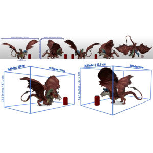 D&D Fantasy Miniatures: Icons of the Realms: Gargantuan Tiamat