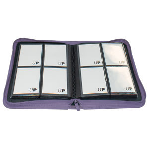 UltraPro - Vivid Collection 4 Pocket Zippered PRO-Binder: Purple