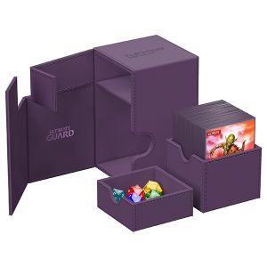 Ultimate Guard - Twin Flip'n'Tray Deck Case - Standard 100+ Monocolor Purple