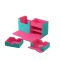 Gamegenic - The Academic 133+ XL Deck Box - Teal/Pink