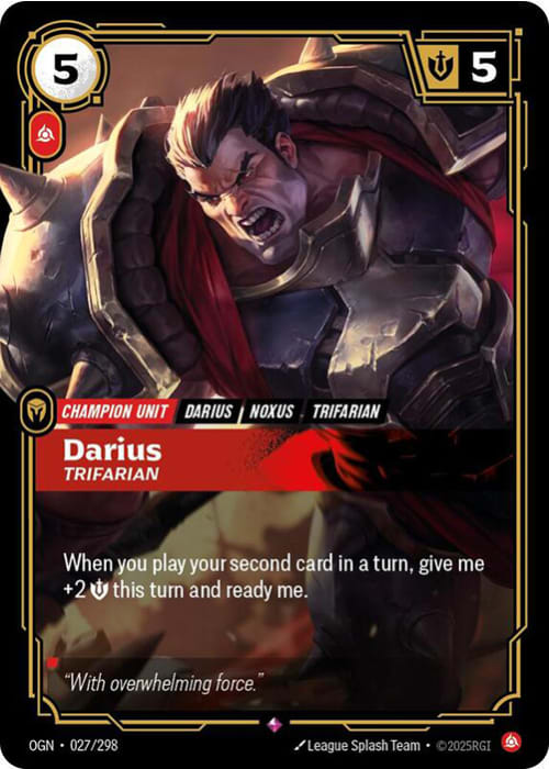 Darius &hyphen; Trifarian