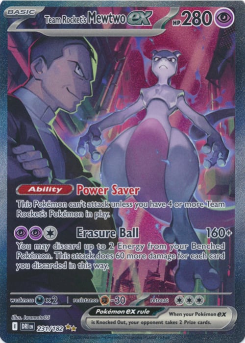 Team Rocket's Mewtwo ex (Alt Full Art) 231/182